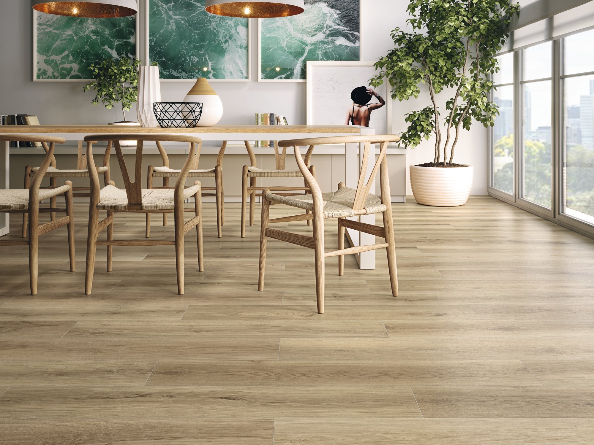 Ape Grupo Коллекция KOEN Caramello Mat 30*120 см (R52) в интерьере
